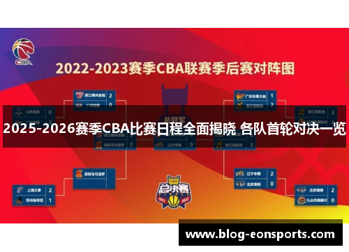 2025-2026赛季CBA比赛日程全面揭晓 各队首轮对决一览